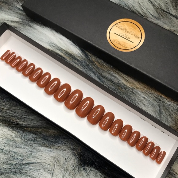 Press On Nails 🍫 Style:  Chocolate 😍😋 - Picture 7 of 8